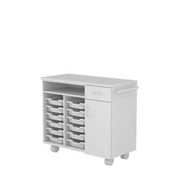 Fleetwood Designer 2.0 Project Cart, 12 Trays Included, Locking Door and Drawer 4001537