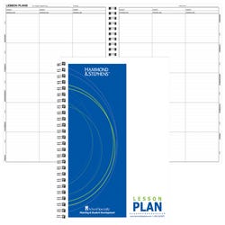 Image for Hammond & Stephens 6-Subject Lesson Plan Book, 8-1/2 x 11 Inches, 40 Week, Green/ Blue from School Specialty