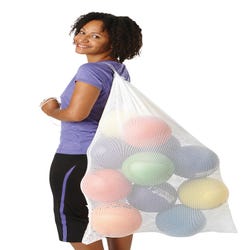 Image for FlagHouse Mesh Ball Bag with Drawstring, 24 x 36 Inches from School Specialty