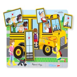 Image for Melissa & Doug The Wheels on the Bus Sound Puzzle, 6 Pieces from School Specialty
