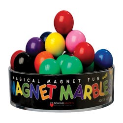 Dowling Magnets Magnetic Marbles, Assorted Colors, Set of 20 290287