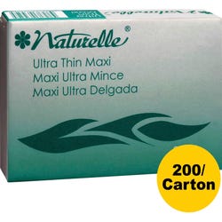 Image for Naturelle Ultra Thin Sanitary Napkin Pad, Maxi, Cotton, Pack of 200 from School Specialty