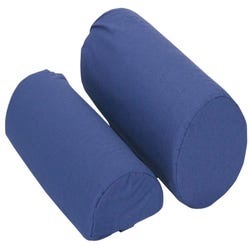 Image for Roll Pillow - Full Round, with removable navy blue cotton/poly cover, 10-3/4 x 4-3/4 Inches from School Specialty