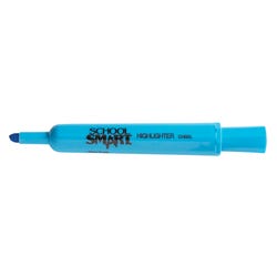 School Smart Tank Style Highlighters, Chisel Tip, Blue, Pack of 12 Item Number 1354267