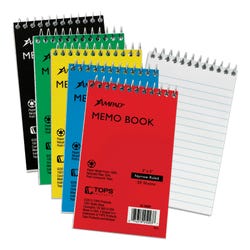 Image for Ampad Memo Notebook, 3 x 5 Inches, Assorted Colors, 50 Sheets from School Specialty