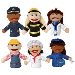 Image for Marvel Education Co Career Moveable Mouth Puppets, Set of 6 from School Specialty