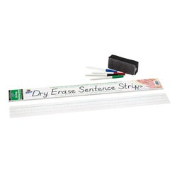 Image for Pacon Dry Erase Sentence Strips, 3 x 24 Inches, White, Pack of 30 from School Specialty