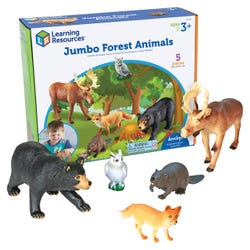 Image for Learning Resources Assorted Jumbo Forest Animals, Set of 5 from School Specialty