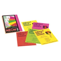 Pacon Neon Multi-Purpose Paper, 8-1/2 x 11 Inches, 24 lb, Assorted Neon Colors, Pack of 100 Item Number 310326