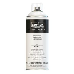 Liquitex Water Based Professional Spray Paint, 400 ml Aerosol Can, Titanium White Item Number 1436676