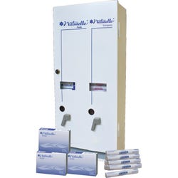 Image for Impact Products RSVP Plus Dual Vendor Hygiene Dispenser with Refills, 10-3/4 x 5-1/2 x 24 Inches, White from School Specialty