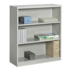 Global Industries Metal Bookcase, 3 Shelves, 36 x 13 x 41 Inches 4000826