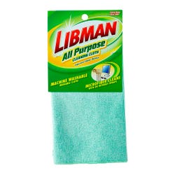 Image for Libman All-Purpose Microfiber Dust Cloths, 12 x 12 Inches, Green from School Specialty