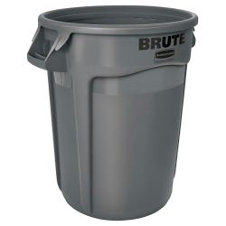 Image for Rubbermaid Commercial BRUTE Garbage Can, Round, Plastic, 32 Gallon, Gray from School Specialty