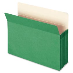 Image for Smead Expanding File Pocket, Letter Size, 5-1/4 Inch Expansion, Green from School Specialty