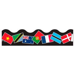 Image for Trend Enterprises World Flags Terrific Trimmer, 2-1/4 x 39 Inches, Set of 12 from School Specialty