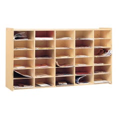 Image for Childcraft 30-Cubby Horizontal Mailbox Organizer, 47-3/4 x 11-5/8 x 26 Inches from School Specialty