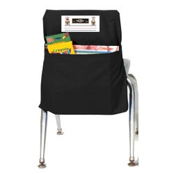 Image for Seat Sack Storage Pocket, Standard, 14 Inches, Black from School Specialty