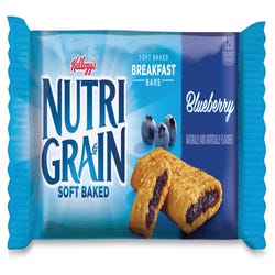 Image for Nutri-Grain Blueberry Low Fat Cereal Bar, 1.3 Ounce, Pack of 16 from School Specialty