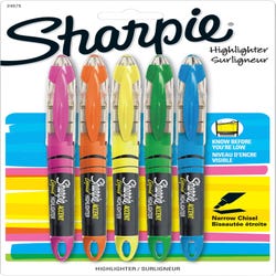 Image for Sharpie Liquid Accent Highlighter, Chisel Tip, Assorted Colors, Set of 5 from School Specialty