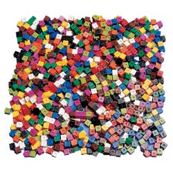 EDX Education Interlocking Centimeter Cubes, Assorted Colors, Set of 1000 Item Number 072242