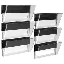 Image for Storex Magnetic Wall Pockets, Legal Size, Clear, Pack of 6 from School Specialty