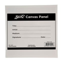 Sax Genuine Canvas Panel, 12 x 12 Inches, White, Item Number 2105330