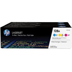 Image for HP 128A Ink Cartridge, CF371AM, Tri-Color, Pack of 3 from School Specialty