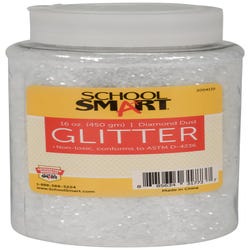 Image for School Smart Craft Glitter, 1 Pound Jar, Diamond from School Specialty