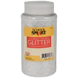 School Smart Craft Glitter, 1 Pound Jar, Diamond 2004130