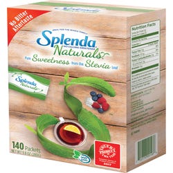 Image for Splenda Naturals Stevia Sweetener, Non-GMO, Zero-Calorie, Pack of 140, MI from School Specialty