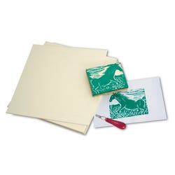 Image for Sax Unmounted Linoleum, 12 x 18 Inches, Pack of 6 from School Specialty