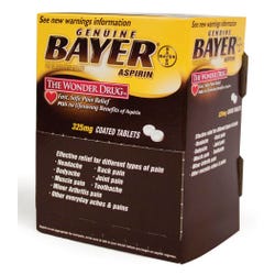 Image for Bayer Aspirin Regular Strength, 325 mg, Single Dose Packets, Pack of 50 from School Specialty