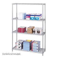 Image for Safco Starter Unit for Safco Industrial Wire Shelving, 4 Shelves, 4 Posts from School Specialty