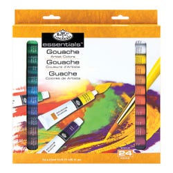 Royal & Langnickel Essentials Gouache 0.71 Ounce Tubes, Assorted Colors, Set of 24 Item Number 2133607