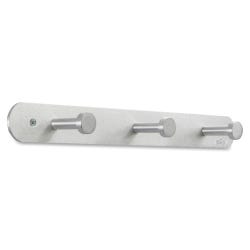 Image for Safco Rounded Design Nail Head Coat Hook, 10 Pounds/Hook, Silver, 18 x 2-5/8 x 2 Inches, 3 Hook from School Specialty