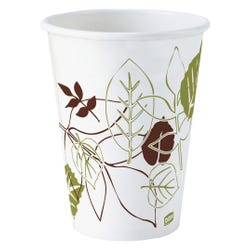 Image for Dixie Foods Pathway Design Hot Cup, 12 oz, Poly-Lined/Paper, White, Pack of 25 from School Specialty