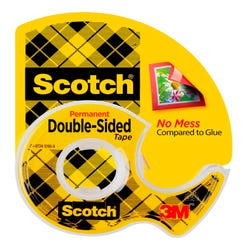 Image for Scotch 665 Double-Sided Tape in Handheld Dispenser, 0.50 x 250 Inches, Clear from School Specialty
