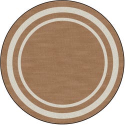Image for Childcraft Simple Border Carpet, Round from School Specialty
