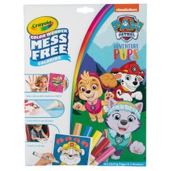 Image for Crayola Color Wonder Coloring Pad & Markers, Paw Patrol, 18 Pages from School Specialty