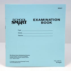 Image for School Smart Examination Blue Books, 7 x 8-1/2 Inches, 16 Pages, Pack of 50 from School Specialty