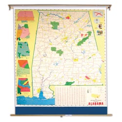 Image for Nystrom Alabama Roller Map from School Specialty