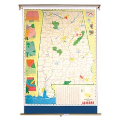 Image for Nystrom Alabama Roller Map from School Specialty
