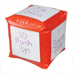Image for FlagHouse Move Cube, 8 Inch, Dry Erase from School Specialty