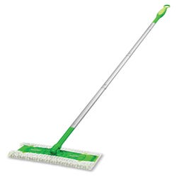 Image for Swiffer Sweeper, 10 Inches, Plastic Handle, Green from School Specialty