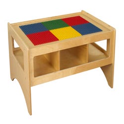 Image for Childcraft Toddler Multi-Purpose Play Table with Storage and Building Top, 36 x 26 x 18 Inches from School Specialty