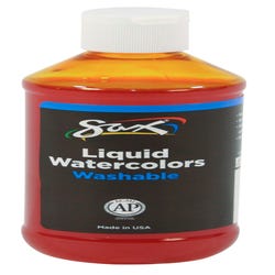 Image for Sax Liquid Washable Watercolor Paint, 8 Ounces, Yellow-Orange from School Specialty