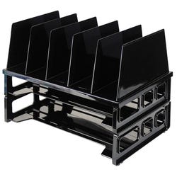 Image for Officemate OIC Combination Side Loading Tray and Sorter, 13-1/2 X 9-1/8 X 10-1/4 in, Black from School Specialty