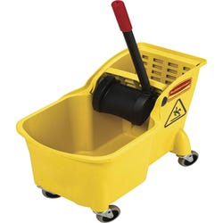 Image for Rubbermaid One Piece Mop Bucket and Wringer Combination, 31 Quart, 32-3/10 x 22-3/5 x 13-3/10 Inches, Yellow from School Specialty