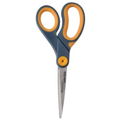 Image for Westcott Titanium Non-Stick Glide Scissors, 8 Inches, Straight Handle, Gray and Yellow from School Specialty